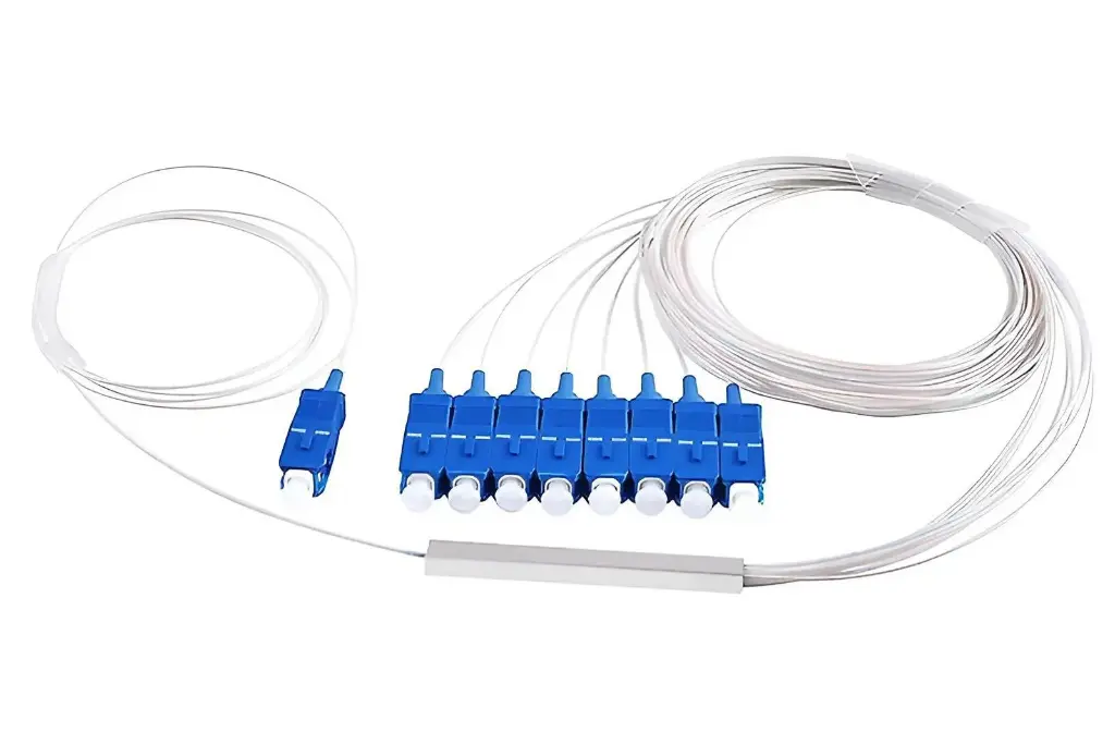 CONNECTORIZED PLC SPLITTER 1X8 SC/UPC MINI TYPE 0.9 mm 1m LINK PLUS