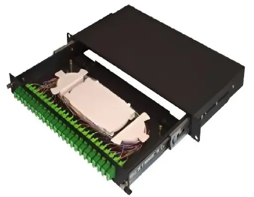 METAL ODF 24 PORTS BLACK COLOR DOES NOT INCLUDE ADAPTERS, PIGTAIL LINK PLUS