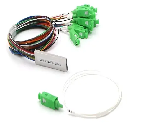 CONNECTORIZED PLC SPLITTER 1X8 SC/APC MINI TYPE 0.9 mm 1m LINK PLUS